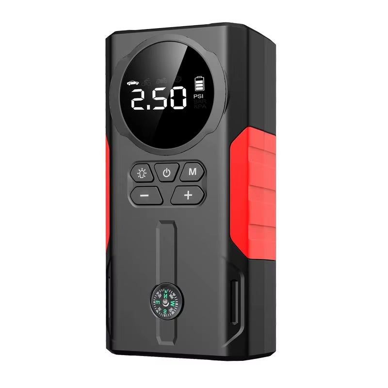 Portable 6 in 1 Jump Starter Car Battery Booster Power Bank Charger Lithium Battery Pack Tire Air Pump Tire Inflator with Light
